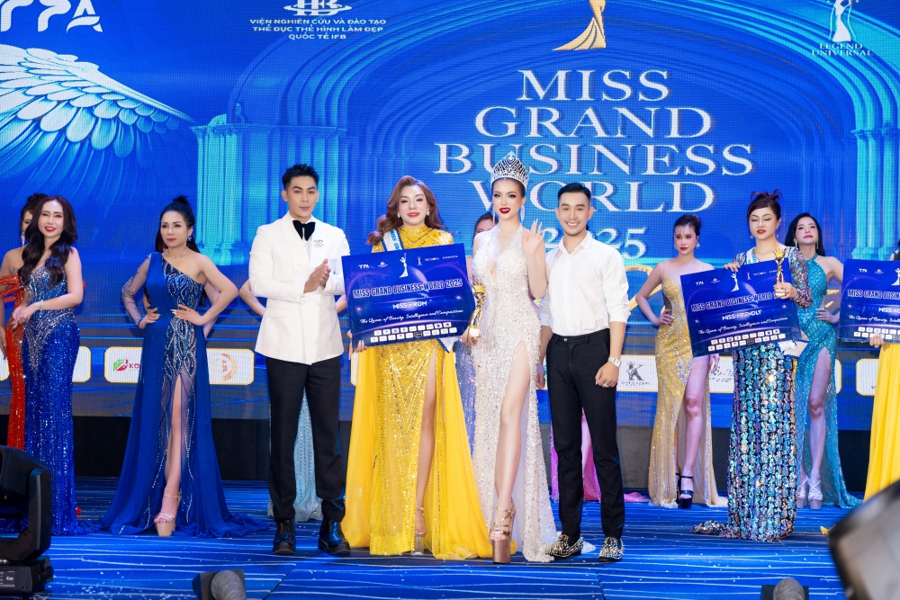 Nguyễn Thị Tường Vy đoạt Hoa hậu nhân ái tại Miss Grand Business World 2025