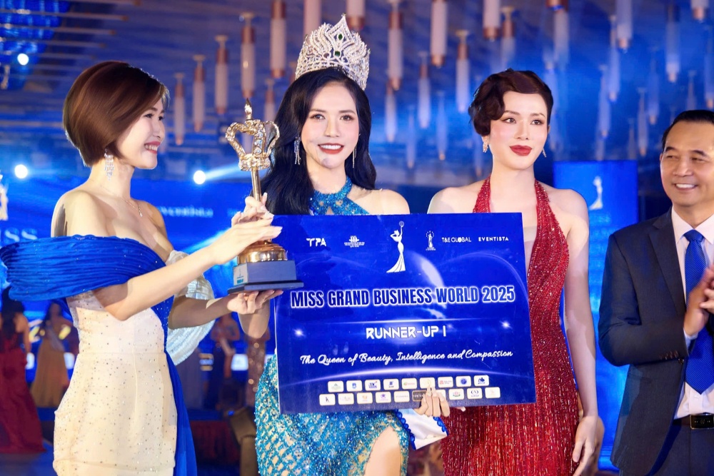 Julie Nguyễn đoạt Á hậu 1 tại Miss Grand Business World 2025